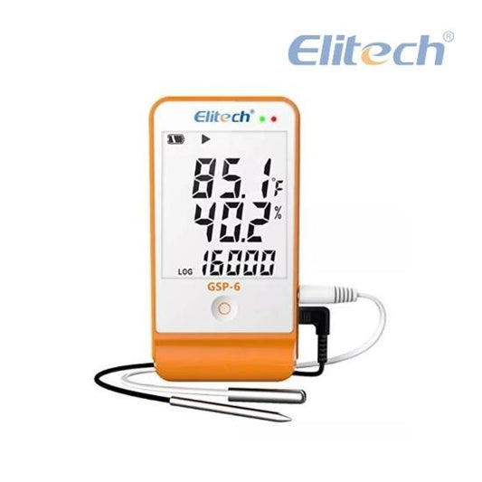 Datalogger Temperatura Humedad Gsp6 Elitech Sensores Externo